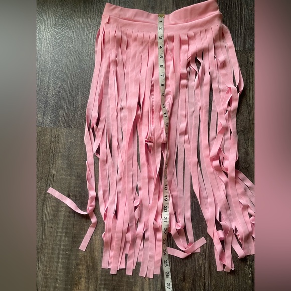 Pink Fringe Swimsuit - Picture 10 of 11